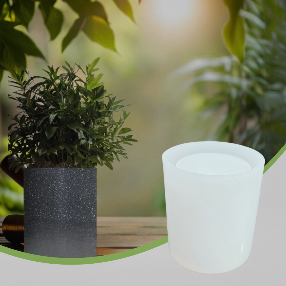 SILICOMOLDS - 3.5" W X 4" L - Plain Planter Mold- URP320PM